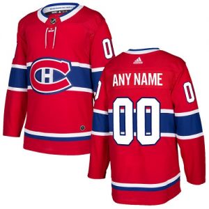 Miesten NHL Montreal Canadiens Pelipaita Custom  Koti Punainen Authentic
