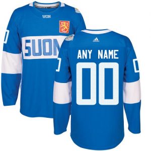 Miesten NHL Team Finland Pelipaita Custom Premier Sininen Vieras 2016 World Cup