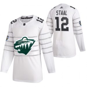 Miesten NHL Minnesota Wild Pelipaita 12 Eric Staal Valkoinen 2020 All Star 1