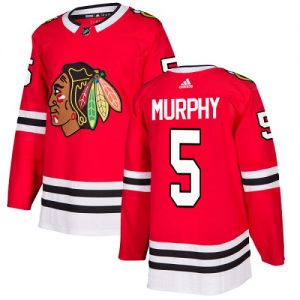Miesten NHL Chicago Blackhawks Pelipaita 5 Connor Murphy Authentic Punainen  Koti