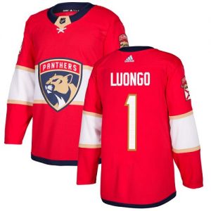 Miesten NHL Florida Panthers Pelipaita 1 Roberto Luongo Authentic Punainen  Koti