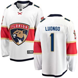 Miesten NHL Florida Panthers Pelipaita 1 Roberto Luongo Breakaway Valkoinen Fanatics Branded Vieras