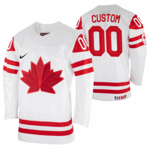 Kanada Pelipaita Custom 2022 IIHF World Championship Valkoinen