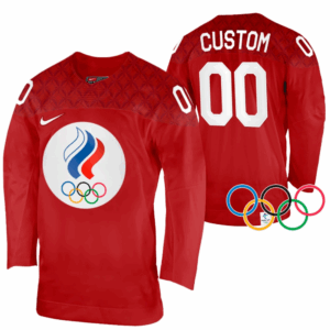 NHL Venäjä Pelipaita Custom 2022 Winter Olympics Punainen Koti