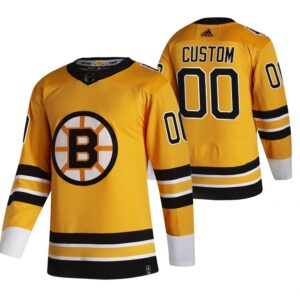 Boston Bruins Custom Pelipaita 2021 Reverse Retro Authentic Kulta