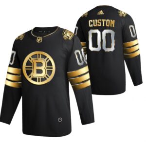 Boston Bruins Custom Pelipaita Musta 2021 Golden Edition Limited Authentic