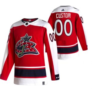 Columbus Blue Jackets Pelipaita Custom 2021 Reverse Retro Authentic Punainen