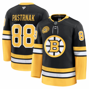 Miesten NHL Boston Bruins David Pastrnak #88 Pelipaita Fanatics Alternate 100th Anniversary Premium Musta