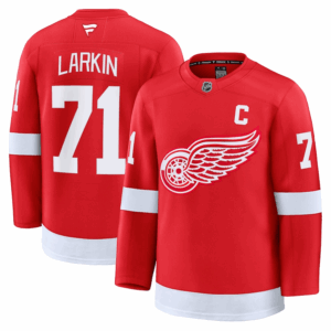 Miesten NHL Detroit Red Wings Dylan Larkin #71 Pelipaita Fanatics Koti Premium Punainen