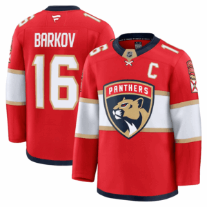 Miesten NHL Florida Panthers Aleksander Barkov #16 Pelipaita Fanatics Koti Premium Punainen