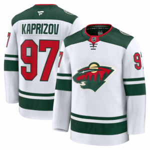 Miesten NHL Minnesota Wild Kirill Kaprizov #97 Fanatics Vieras Premium Valkoinen