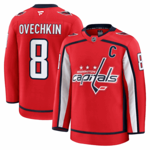 Miesten NHL Washington Capitals Alexander Ovechkin #8 Pelipaita Fanatics Koti Premium Punainen