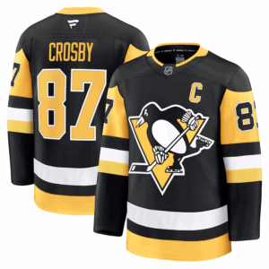 Miesten Pittsburgh Penguins Sidney Crosby #87 Pelipaita Fanatics Domicile Premium Musta