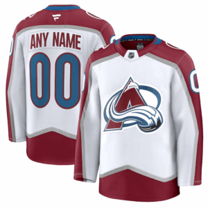 Colorado Avalanche Pelipaita Fanatics Vieras Premium Custom Valkoinen
