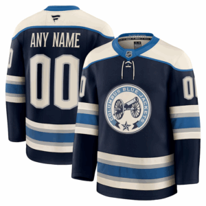 Columbus Blue Jackets Pelipaita Fanatics Alternate Premium Custom Navy