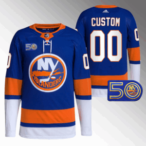Custom New York Islanders Pelipaita 50th Anniversary Royal #00 Primegreen Authentic