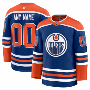 Edmonton Oilers Pelipaita Fanatics koti Premium Custom Royal