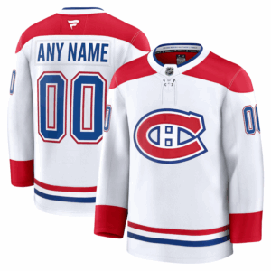 Montreal Canadiens Pelipaita Fanatics Vieras Premium Custom Valkoinen