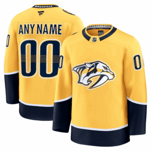 Nashville Predators Pelipaita Fanatics Koti Premium Custom Keltainen