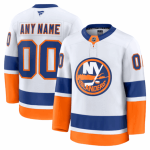 New York Islanders Pelipaita Fanatics Vieras Premium Custom Valkoinen
