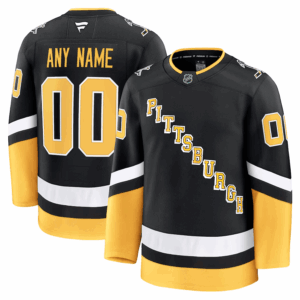 Pittsburgh Penguins Pelipaita Custom Fanatics Premium Alternate Musta Keltainen