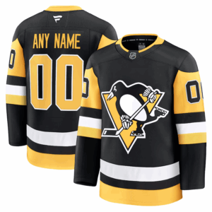 Pittsburgh Penguins Pelipaita Custom Koti Fanatics Premium Musta Keltainen