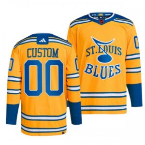 St. Louis Blues Pelipaita 2022-23 Custom Keltainen Version Reverse Retro 2.0 Authentic