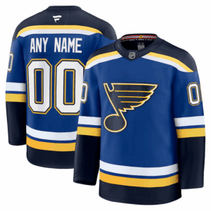 St. Louis Blues Pelipaita Fanatics Koti Premium Custom Sininen
