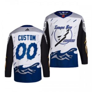 Tampa Bay Lightning Pelipaita 2022-23 Custom Valkoinen Version Reverse Retro 2.0 Authentic