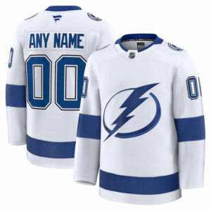 Tampa Bay Lightning Pelipaita Fanatics Vieras Premium Custom Valkoinen