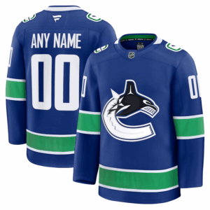 Vancouver Canucks Pelipaita Fanatics Koti Premium Custom Sininen