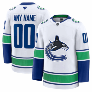 Vancouver Canucks Pelipaita Fanatics Vieras Premium Custom Valkoinen