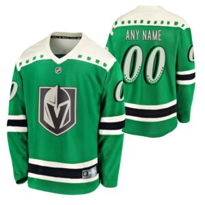 Vegas Golden Knights Custom Pelipaita 2021 St Patricks Day Vihreä Breakaway