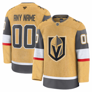 Vegas Golden Knights Pelipaita Fanatics Koti Premium Custom Kulta