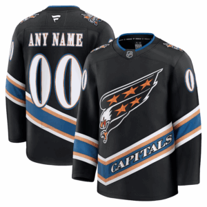 Washington Capitals Pelipaita Fanatics Alternate 50th Anniversary Premium Custom Musta