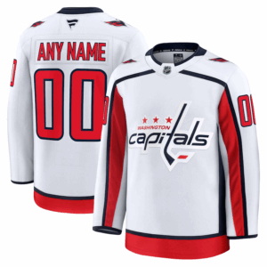 Washington Capitals Pelipaita Fanatics Vieras Premium Custom Valkoinen